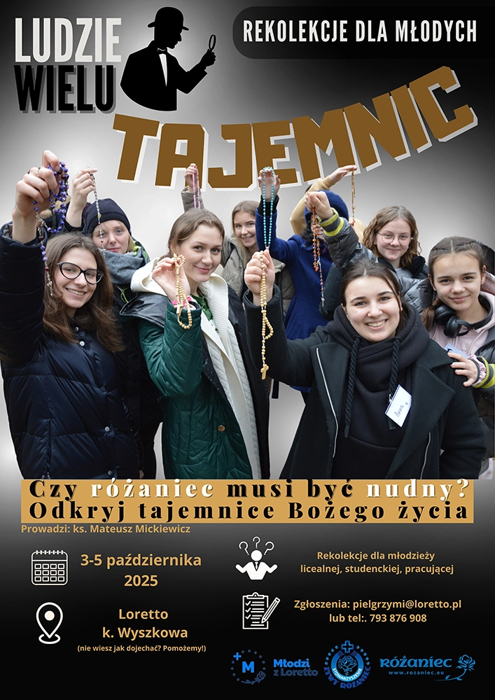 Rekolekcje dla młodych - ludzie wielu tajemnic 3-5 października 2025