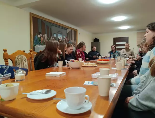 Spotkanie z młodzieżą w Maciejowicach