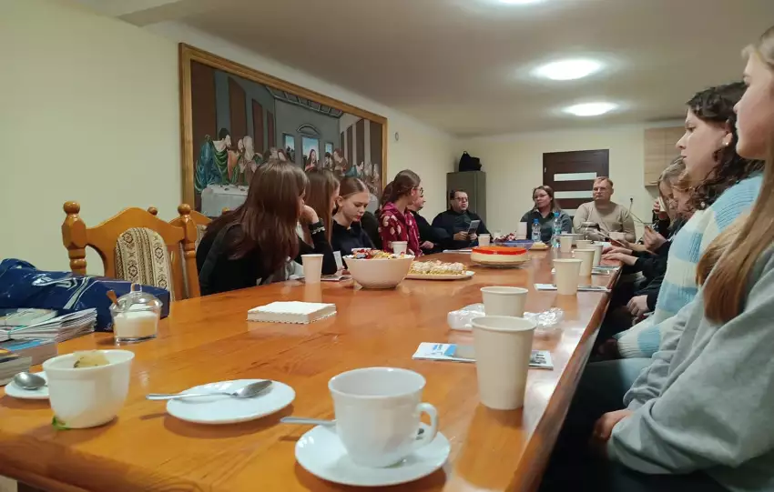 Spotkanie z młodzieżą w Maciejowicach