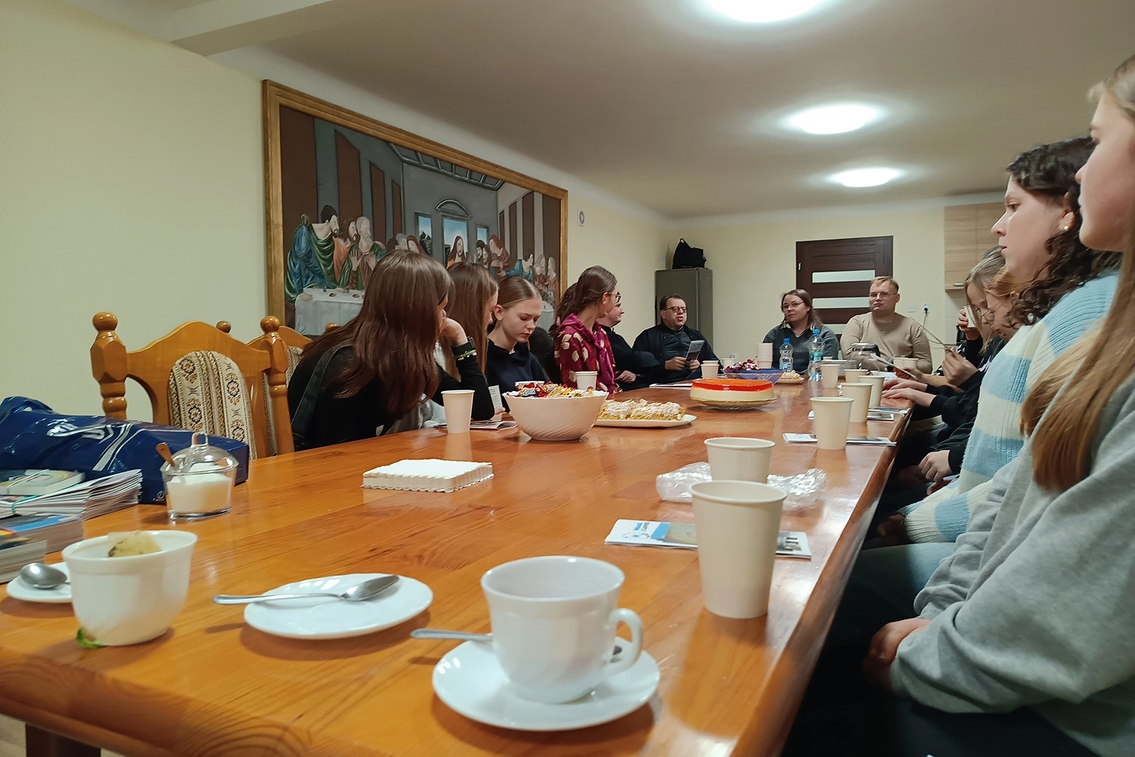 Spotkanie z młodzieżą w Maciejowicach