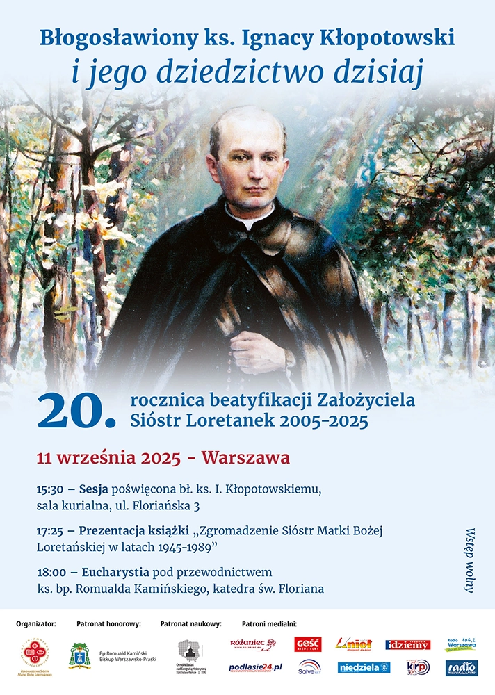 Bł. ks. Ignacy Kłopotowski - dziedzictwo, które wciąż inspiruje - plakat
